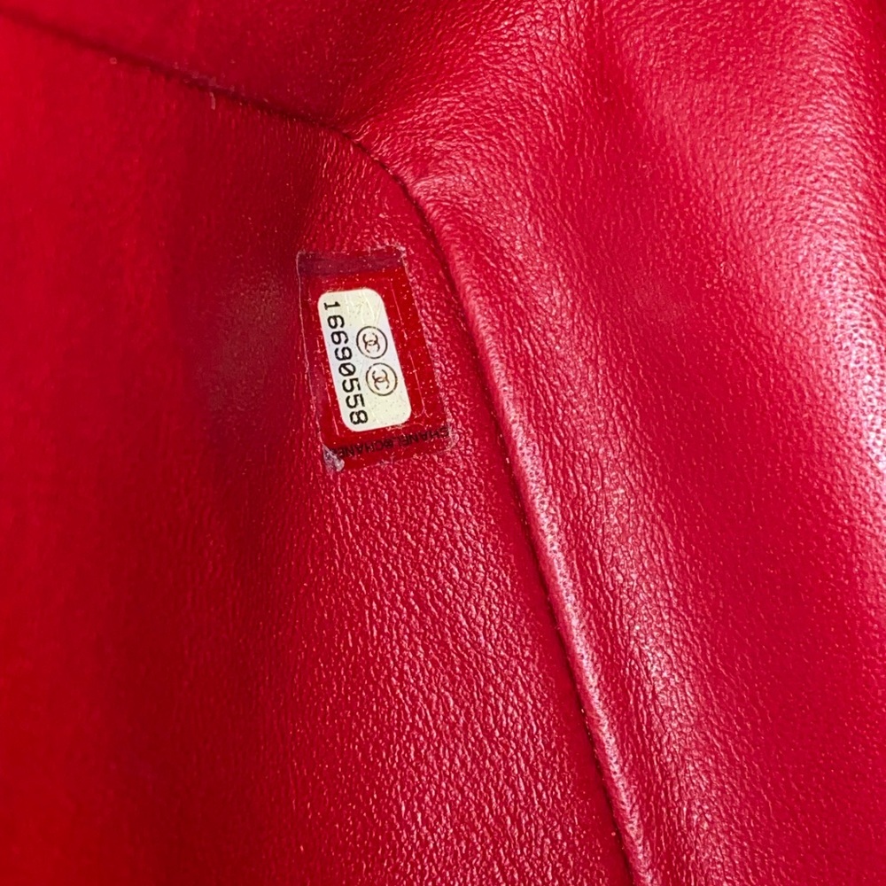 🔥🔥FLASH SALE🔥🔥💯 Authentic Chanel Jumbo Caviar Red Quilted Leather Bag - Picture 8 of 14